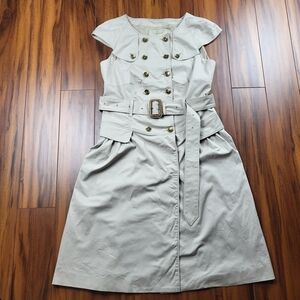 Burberry London Belted Trench Dress Size 10 US